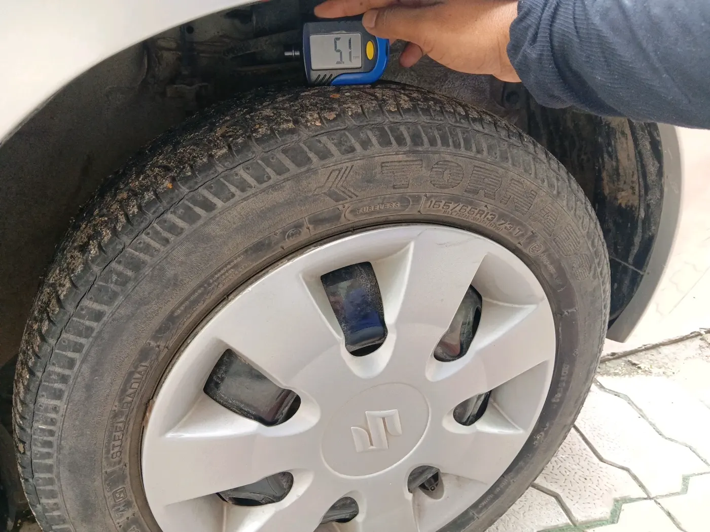 2019 Maruti Alto K10 LXI, Petrol, Manual, 15,989 km, tyre