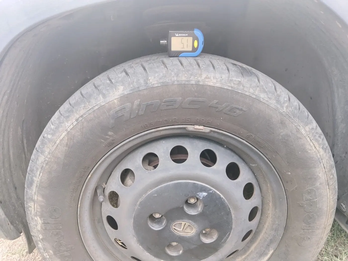 2022 Tata PUNCH PURE MT, Petrol, Manual, 22,133 km, tyre