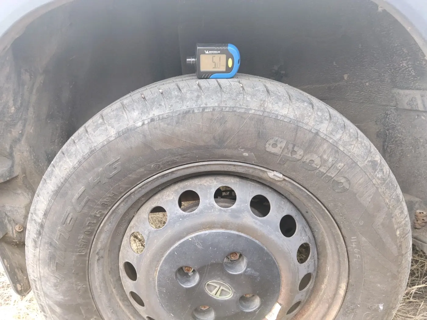 2022 Tata PUNCH PURE MT, Petrol, Manual, 22,133 km, tyre