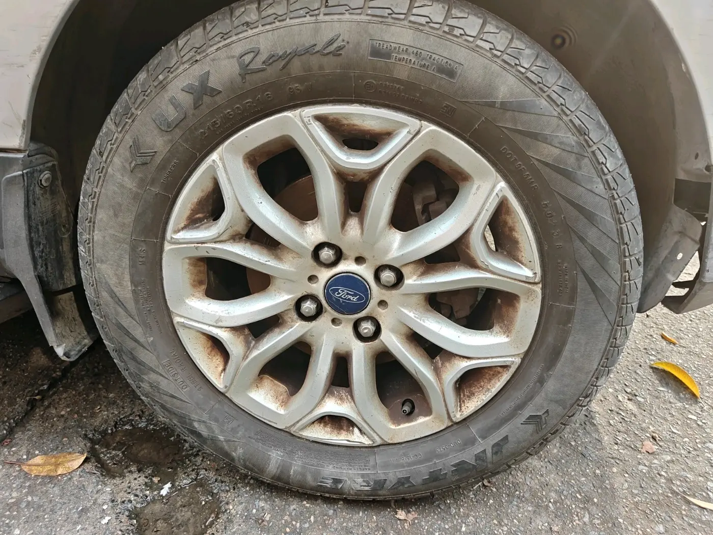 2016 Ford Ecosport TITANIUM 1.5L PETROL AT, CNG, Automatic, 1,00,000 km, tyre