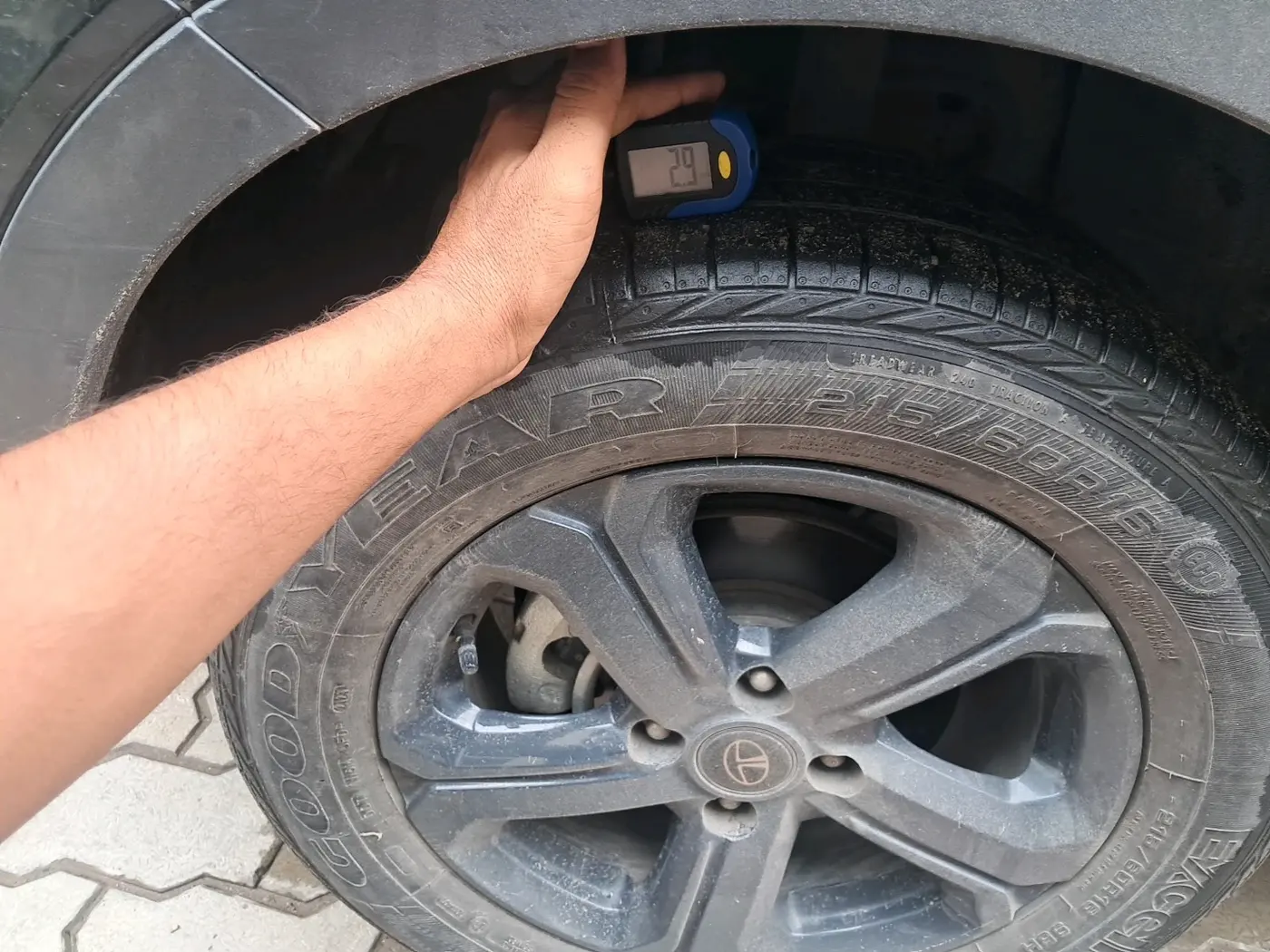 2023 Tata NEXON  XZ Plus LUX Dark Edition, Petrol, Manual, 60,375 km, tyre