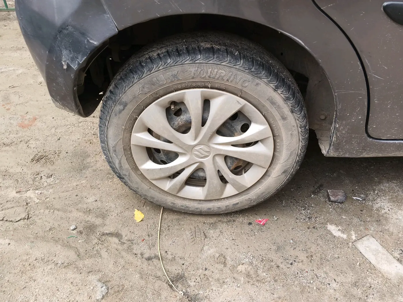 2014 Maruti Celerio VXI, CNG, Manual, 91,180 km, tyre