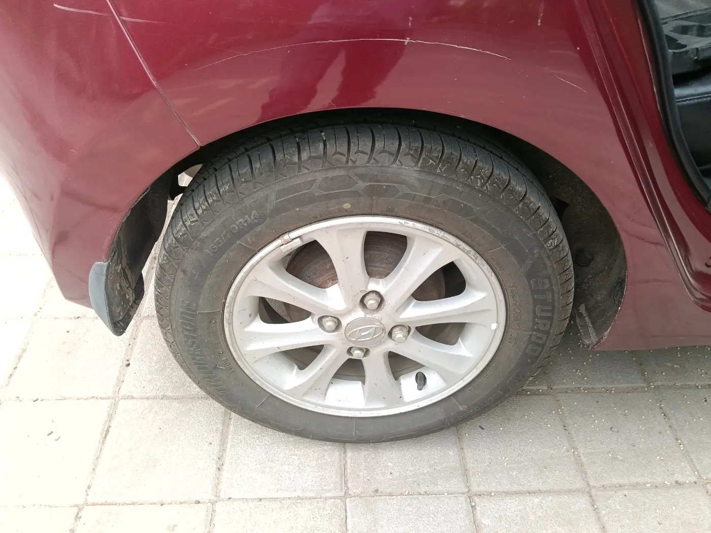 2015 Hyundai Grand i10 ASTA AT 1.2 KAPPA VTVT, Petrol, Automatic, 81,687 km, tyre