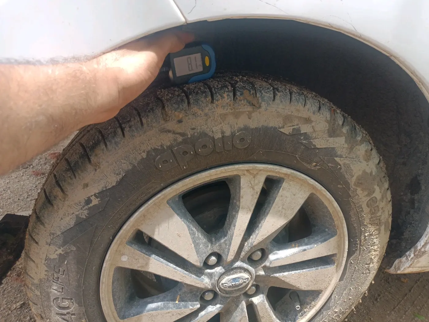 2019 Datsun Go Plus T(O), Petrol, Manual, 32,733 km, tyre