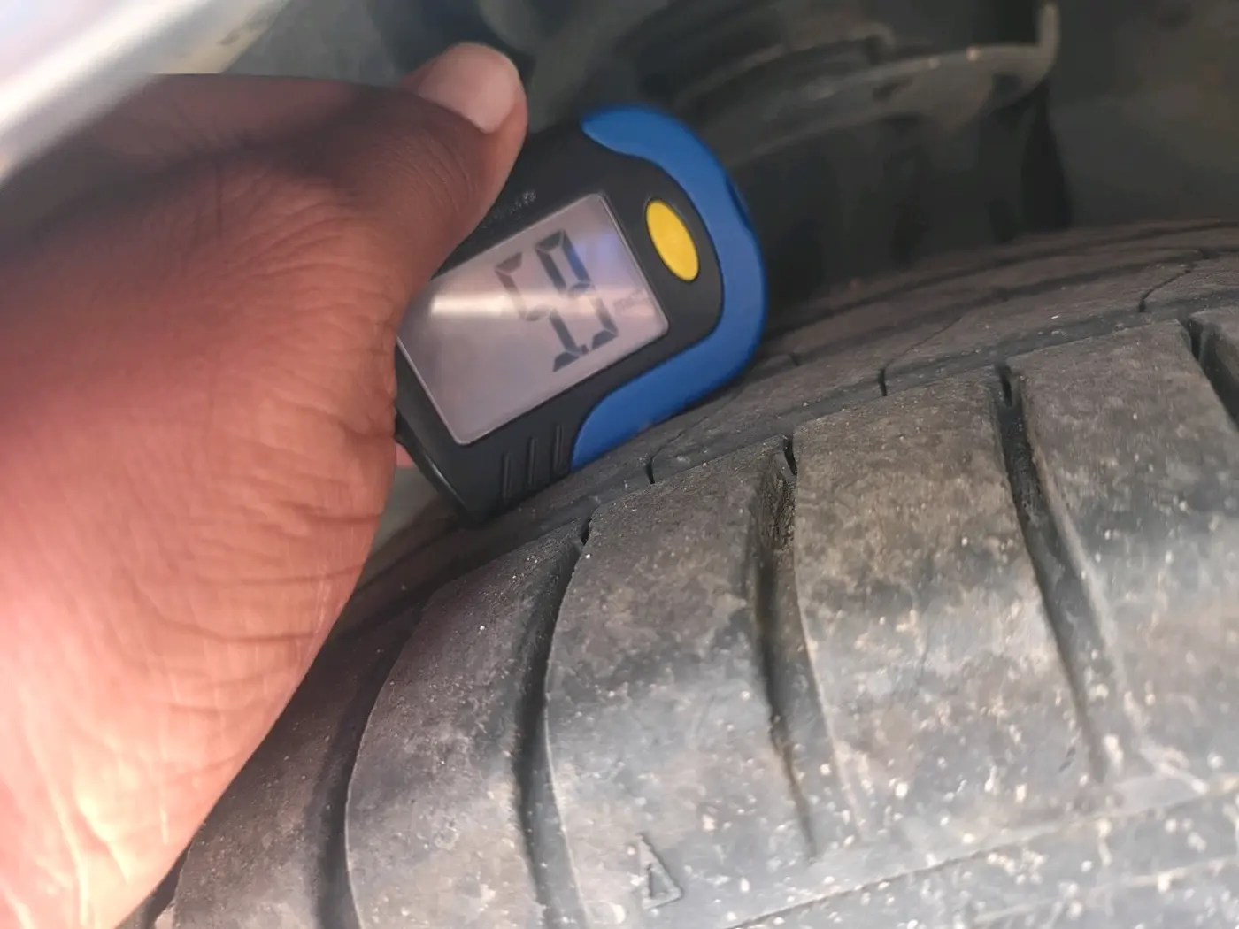 2019 Ford Figo Aspire TITANIUM 1.5 PETROL AT, Petrol, Automatic, 78,331 km, tyre