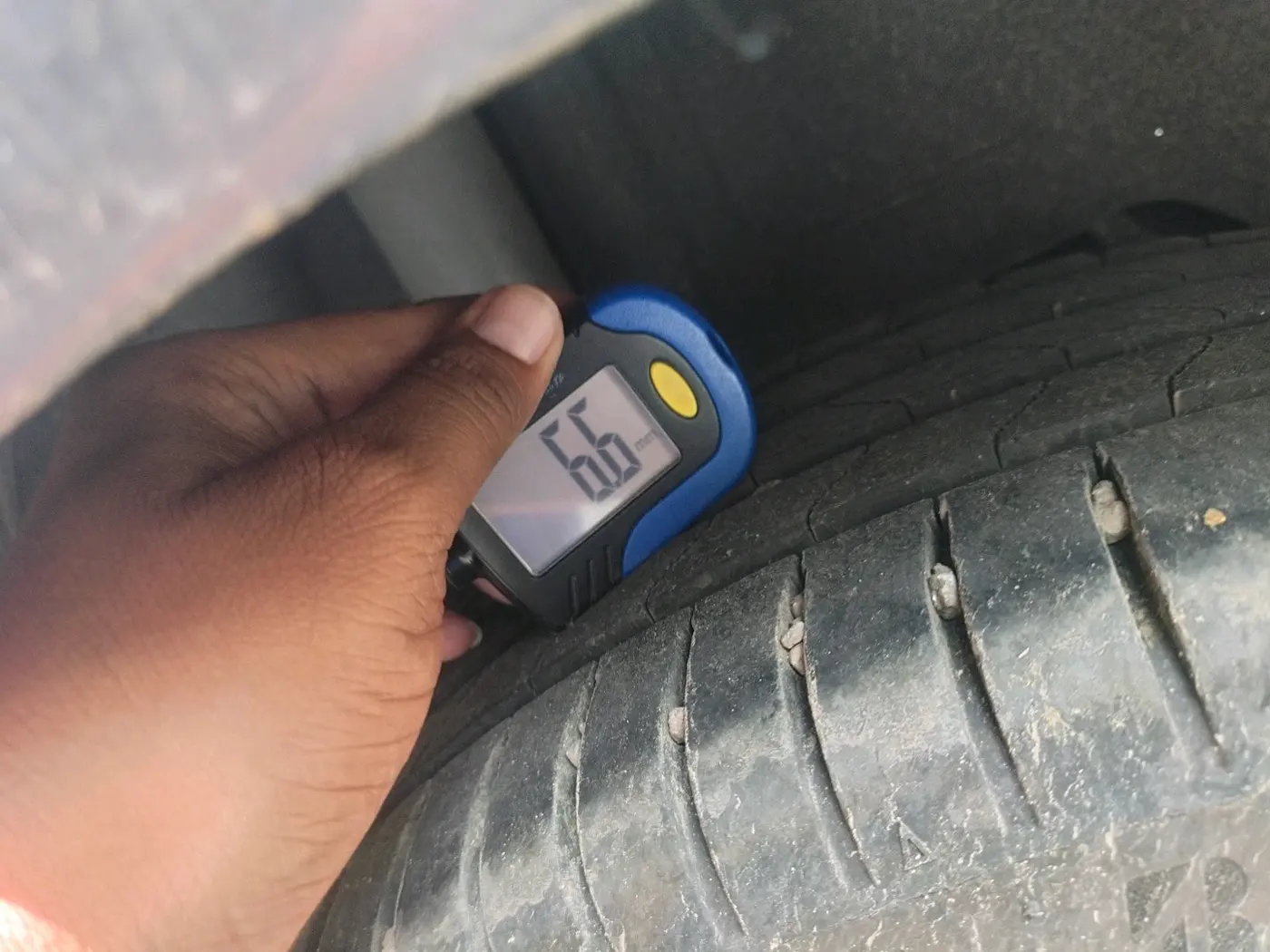 2019 Ford Figo Aspire TITANIUM 1.5 PETROL AT, Petrol, Automatic, 78,331 km, tyre