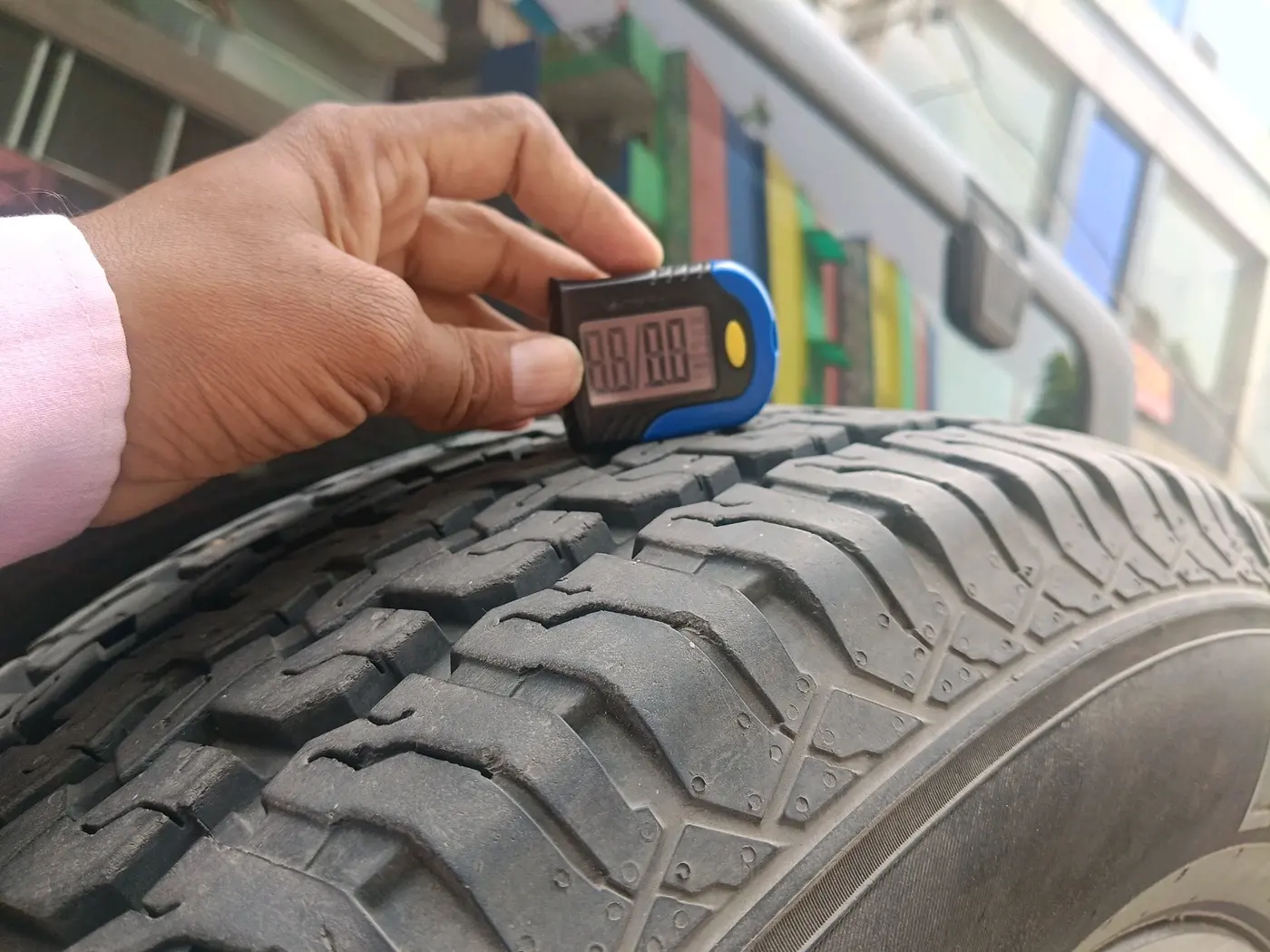 2021 Mahindra Thar LX D AT 4WD HT, Diesel, Automatic, 92,405 km, tyre