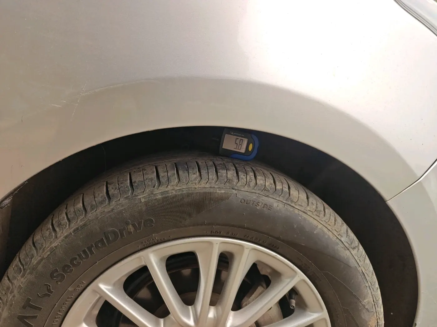 2019 Ford Figo Aspire TITANIUM 1.2 PETROL, Petrol, Manual, 59,612 km, tyre