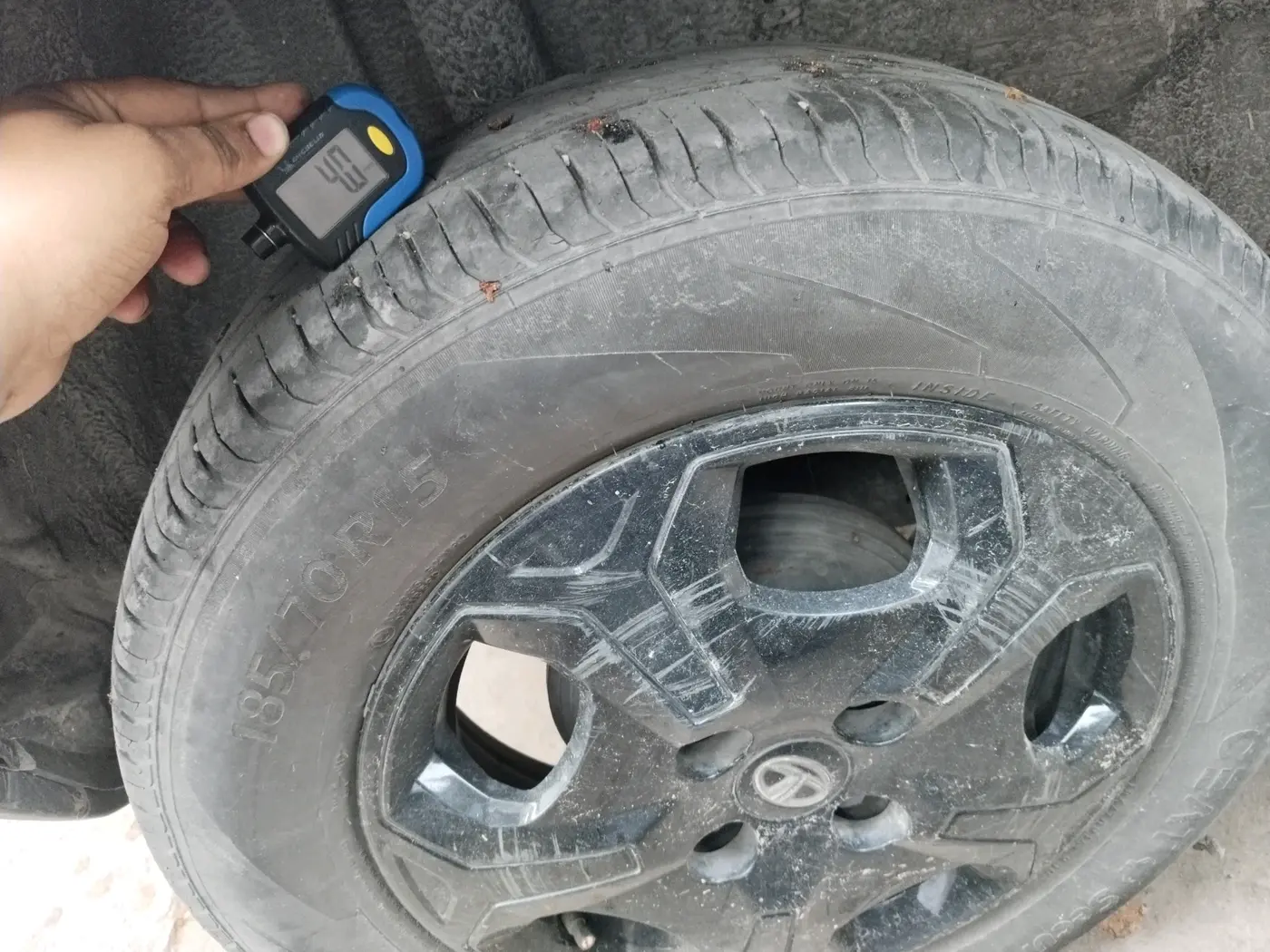 2023 Tata PUNCH ACCOMPLISHED MT, Petrol, Manual, 58,667 km, tyre
