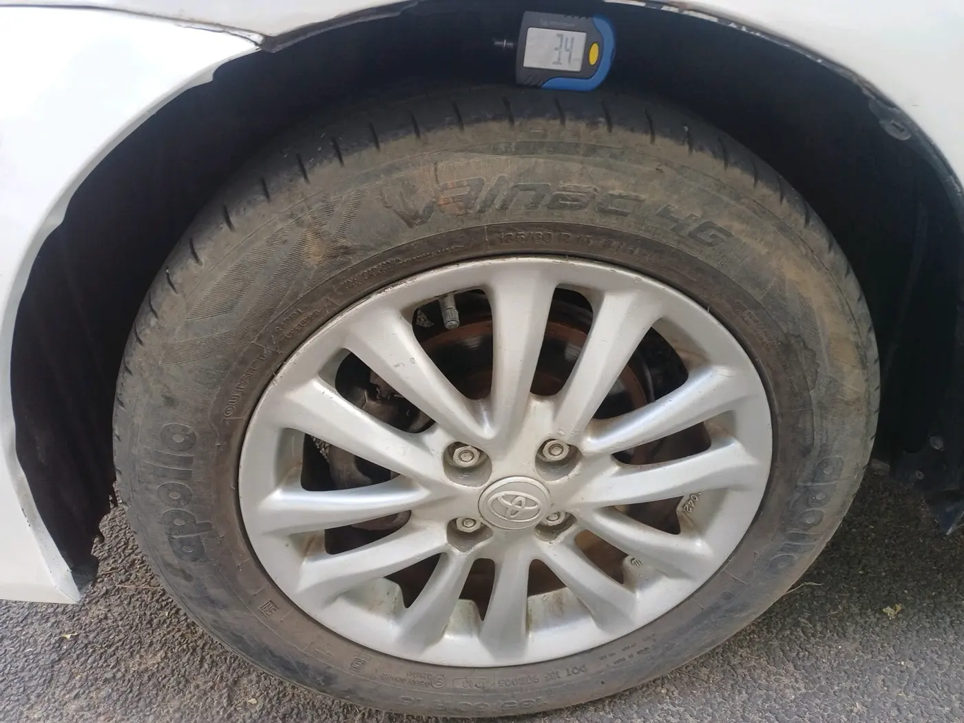 2012 Toyota Etios GD, Diesel, Manual, 2,48,953 km, tyre
