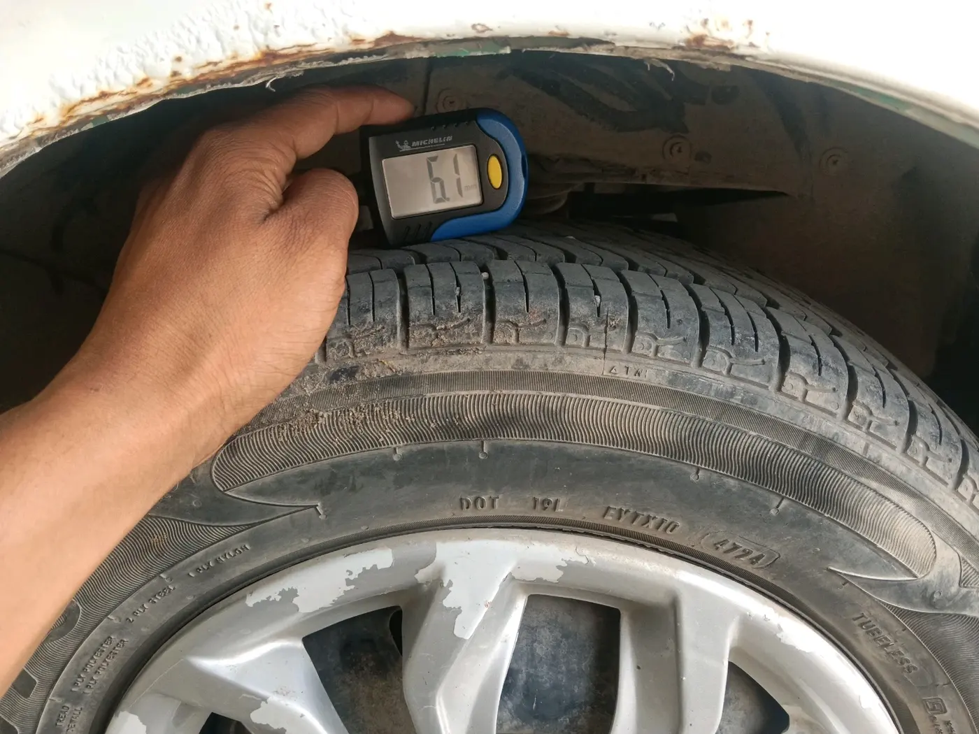 2018 Maruti Alto K10 VXI, Petrol, Manual, 1,51,431 km, tyre