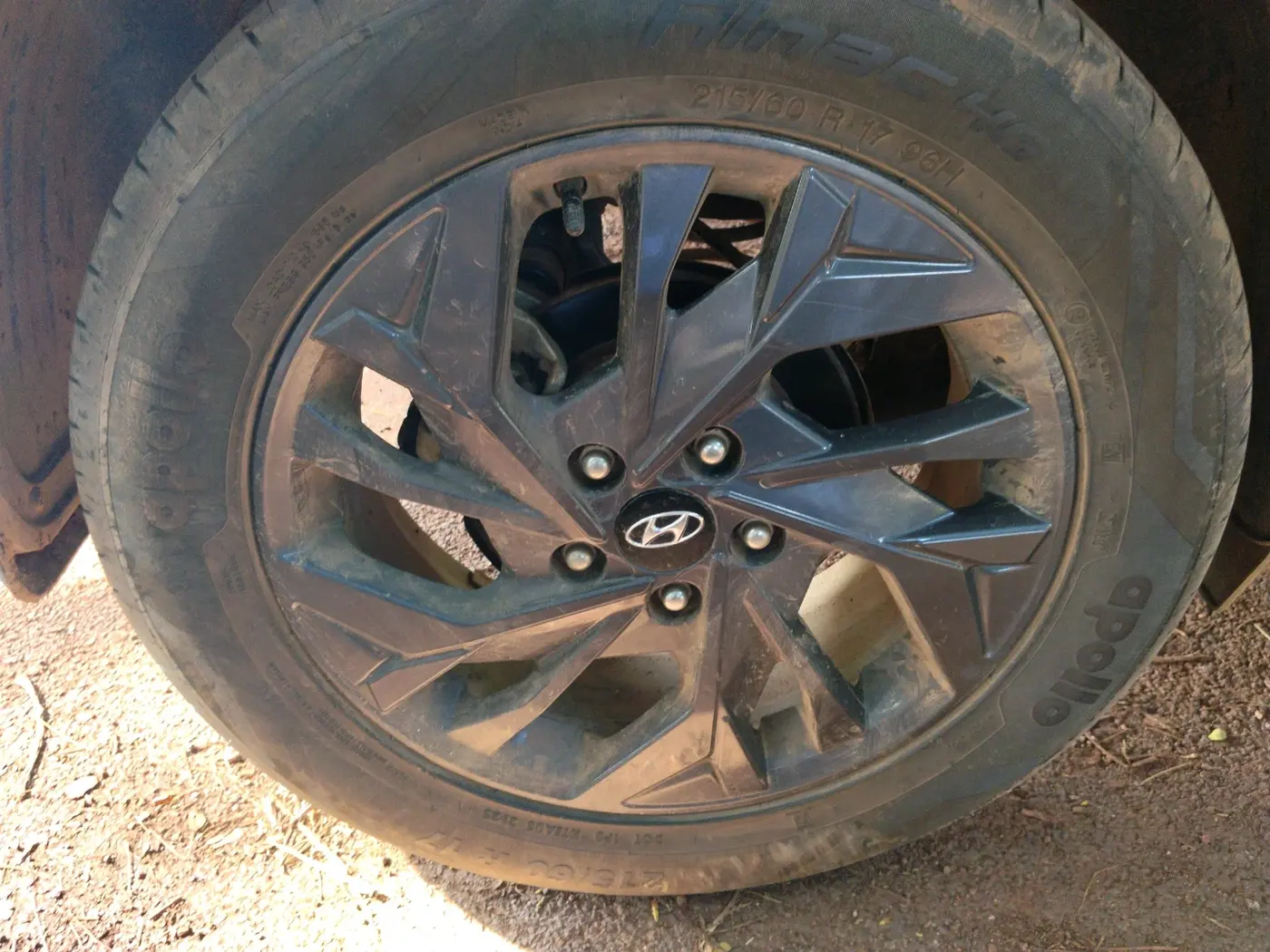 2023 Hyundai Creta SX (O) 1.5 Diesel AT Knight Edition, Diesel, Automatic, 48,999 km, tyre