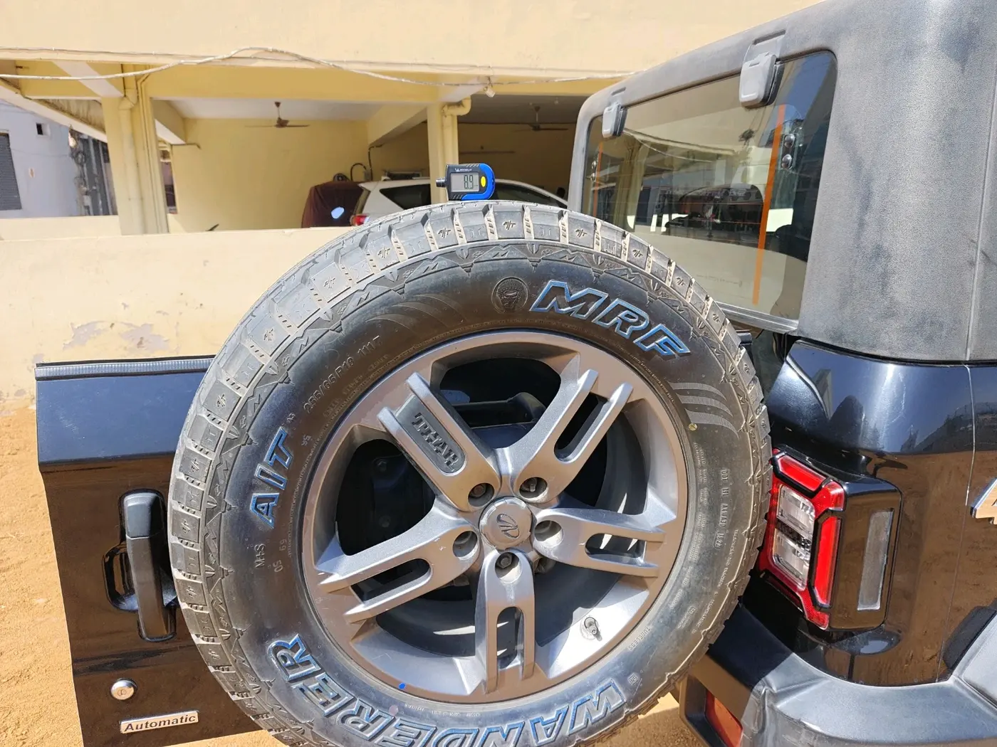 2022 Mahindra Thar LX D AT 4WD HT, Diesel, Automatic, 69,694 km, tyre