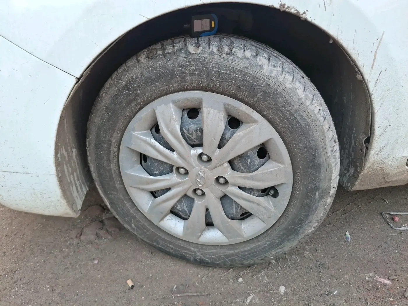2018 Hyundai Verna 1.4 EX PETROL, Petrol, Manual, 72,163 km, tyre