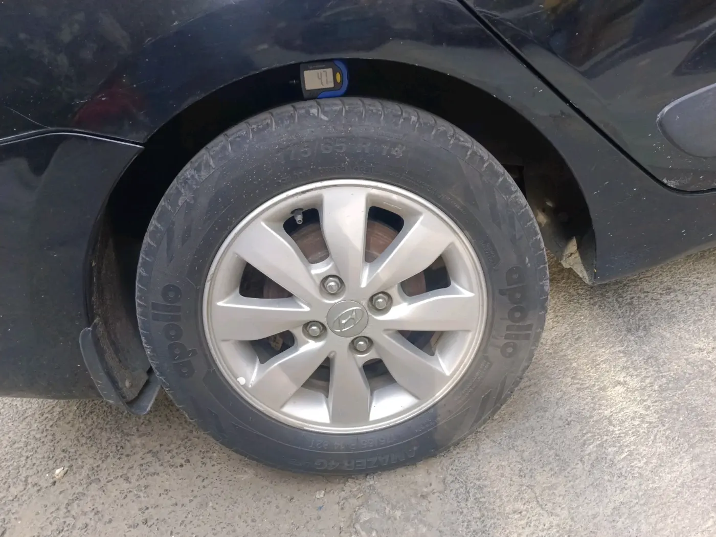 2014 Hyundai Xcent S AT 1.2 (O), Petrol, Automatic, 89,332 km, tyre