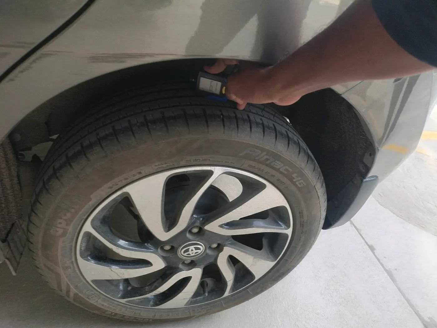 2021 Toyota Glanza V CVT, Petrol, Automatic, 8,785 km, tyre