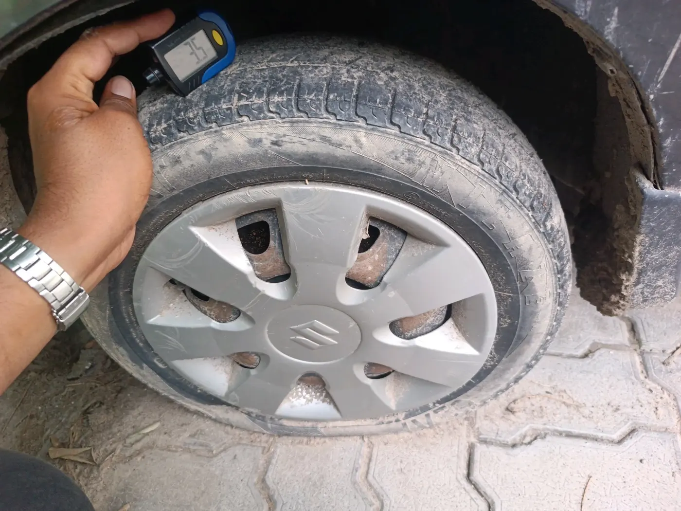 2018 Maruti Alto K10 VXI, Petrol, Manual, 88,457 km, tyre