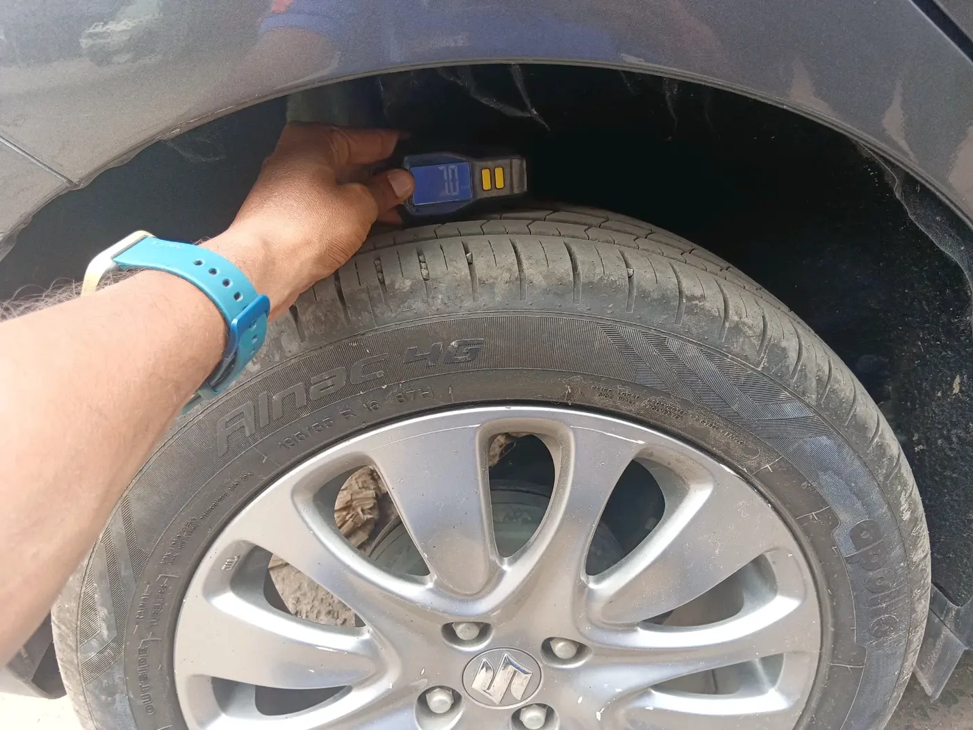 2017 Maruti Baleno ALPHA PETROL 1.2, Petrol, Manual, 1,18,545 km, tyre