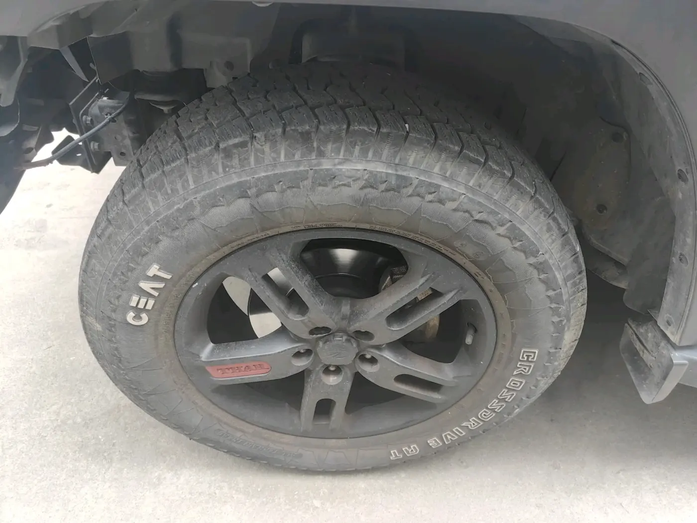 2022 Mahindra Thar LX PETROL HT 4WD AT, Petrol, Automatic, 59,990 km, tyre