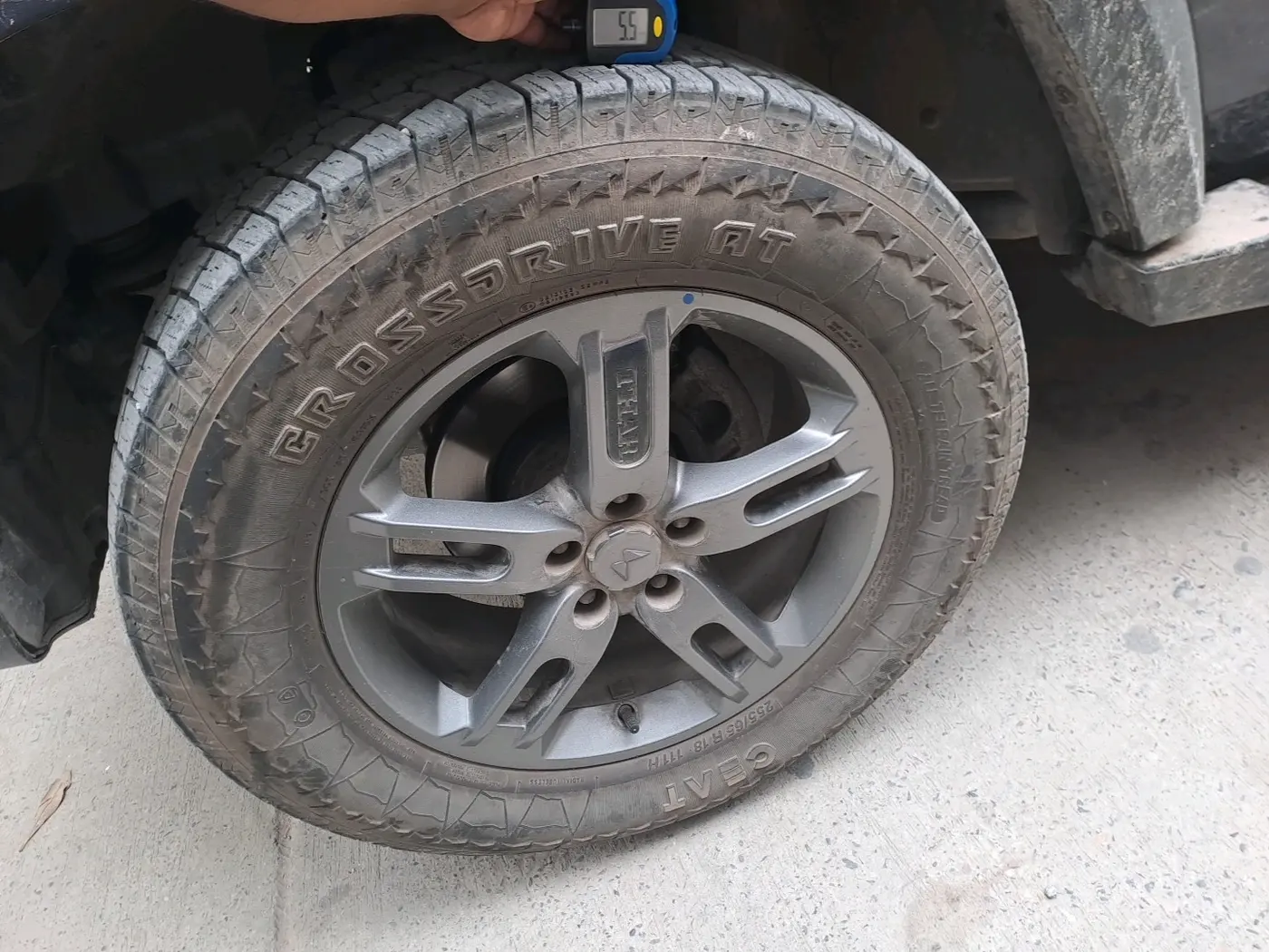 2023 Mahindra Thar LX P 2WD AT HT, Petrol, Automatic, 16,286 km, tyre