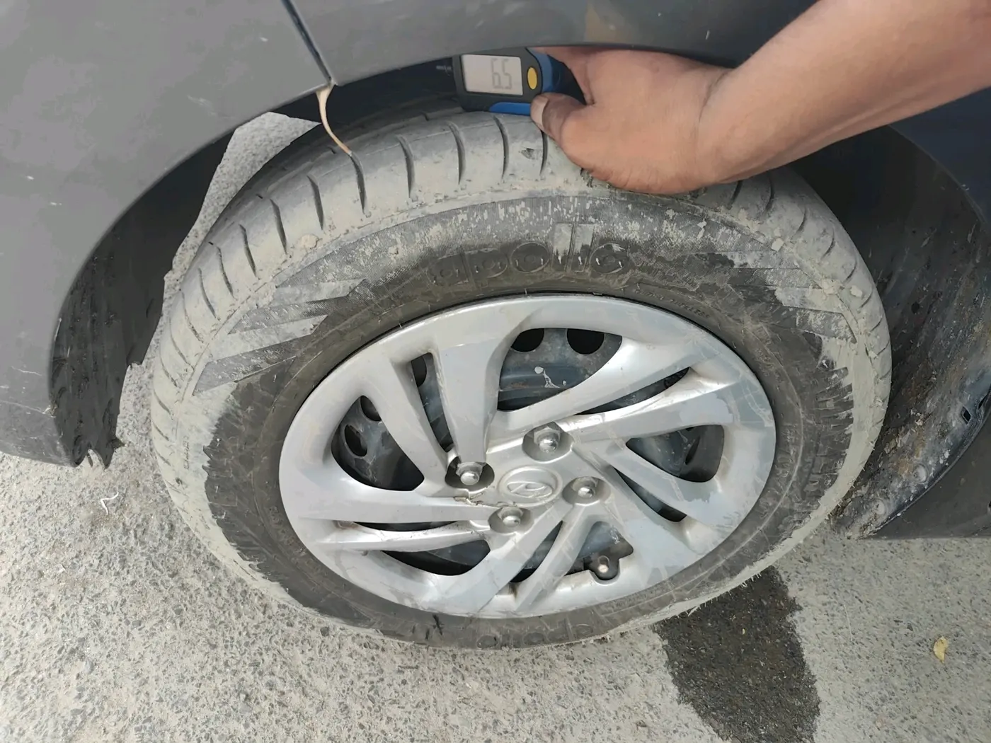 2022 Hyundai AURA S 1.2 CNG, CNG, Manual, 83,417 km, tyre