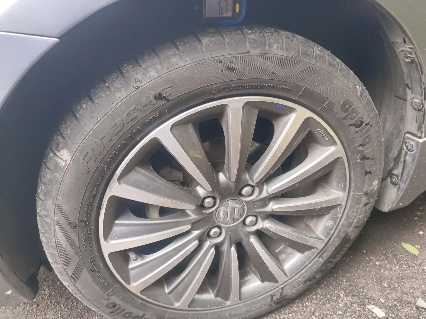 2021 Maruti Ciaz ALPHA 1.5 SHVS PETROL, Petrol, Manual, 70,831 km, tyre