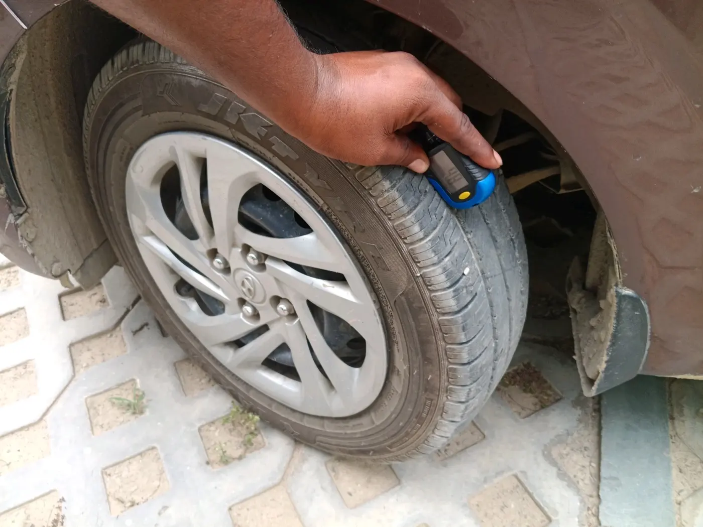 2021 Hyundai AURA S 1.2 CNG, CNG, Manual, 86,867 km, tyre