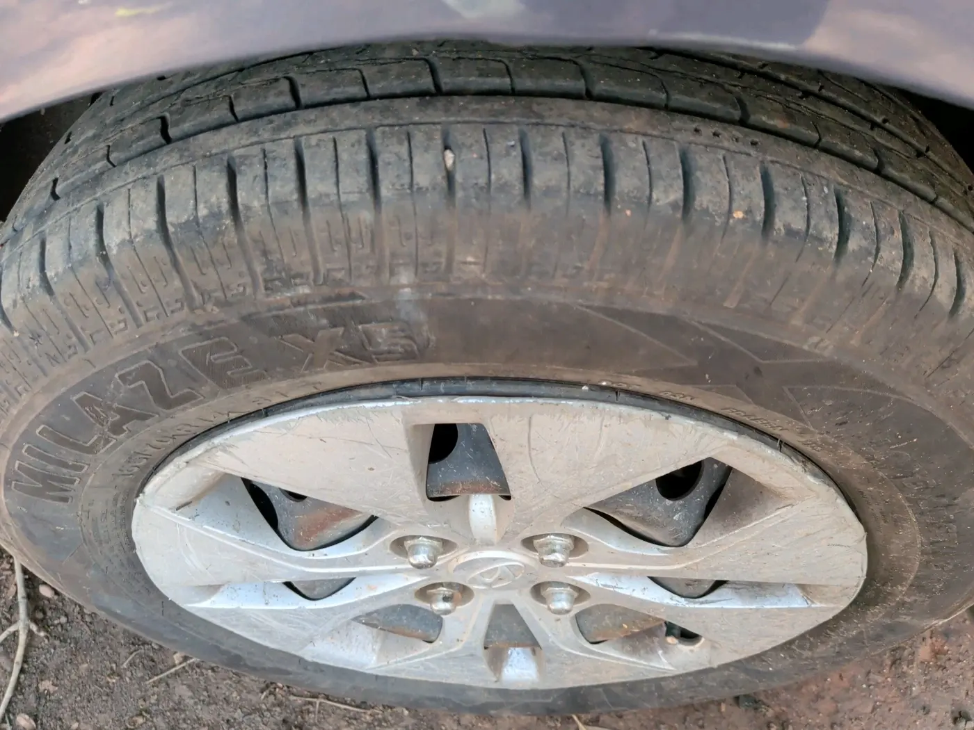 2015 Hyundai Xcent S 1.2, Petrol, Manual, 81,819 km, tyre