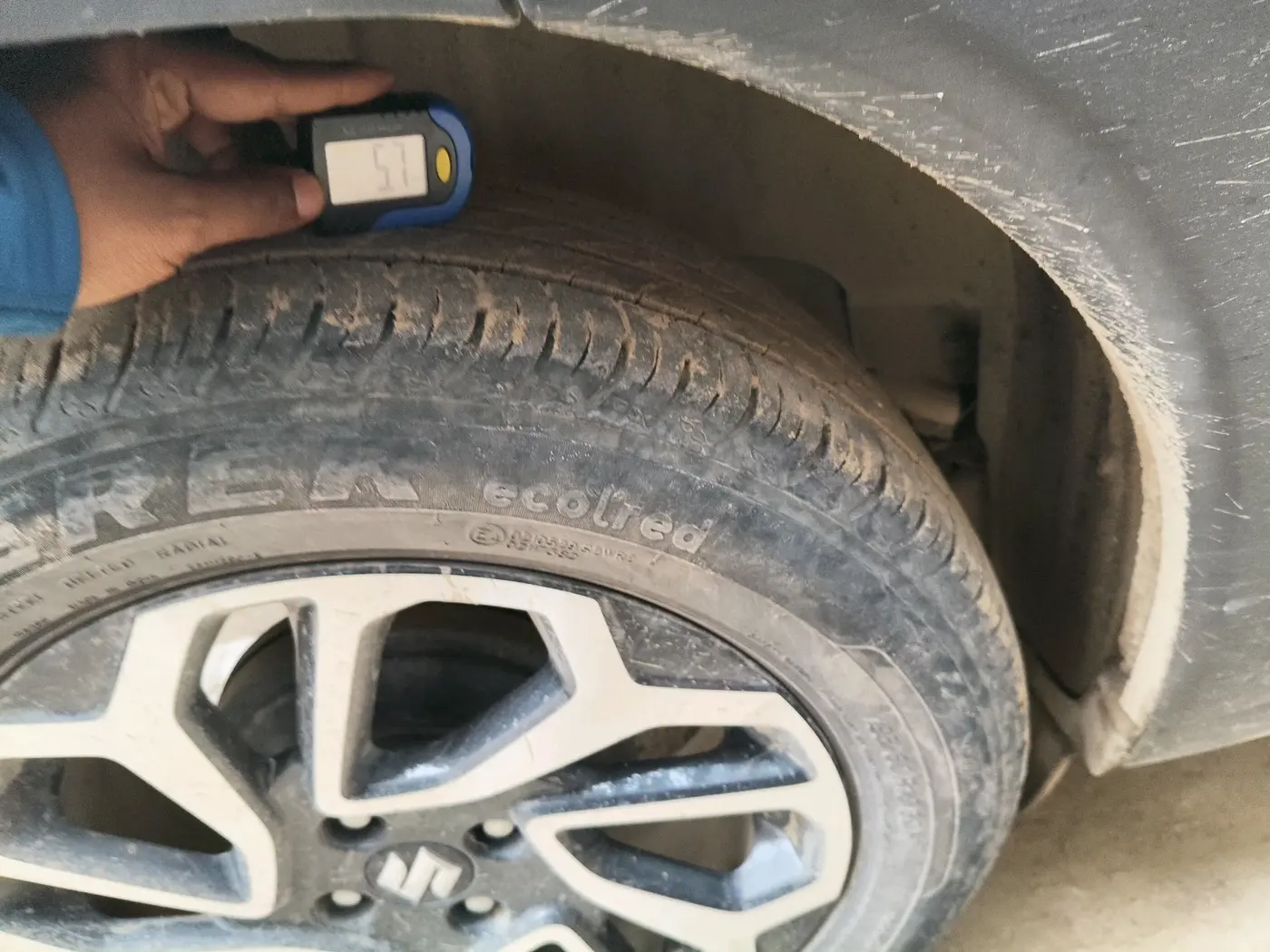2025 Maruti FRONX DELTA CNG 1.2 MT, CNG, Manual, 28,150 km, tyre