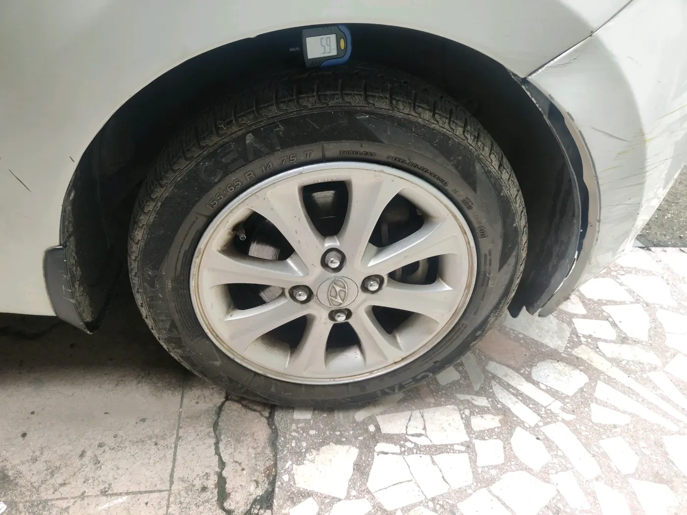 2015 Hyundai Grand i10 ASTA 1.2 KAPPA VTVT, Petrol, Manual, 54,826 km, tyre