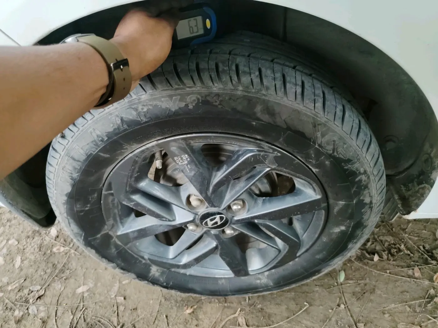 2022 Hyundai GRAND I10 NIOS SPORTZ 1.2 KAPPA VTVT CNG, CNG, Manual, 1,25,527 km, tyre