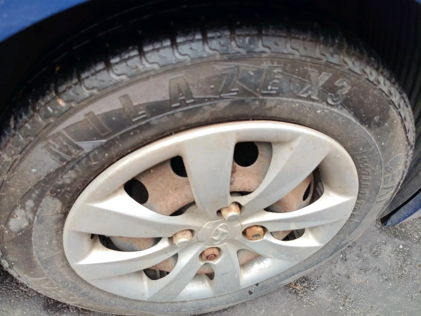 2012 Hyundai Eon MAGNA +, Petrol, Manual, 73,430 km, tyre