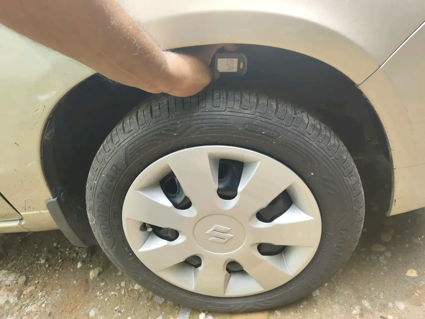 2012 Maruti Alto K10 VXI, Petrol, Manual, 92,931 km, tyre