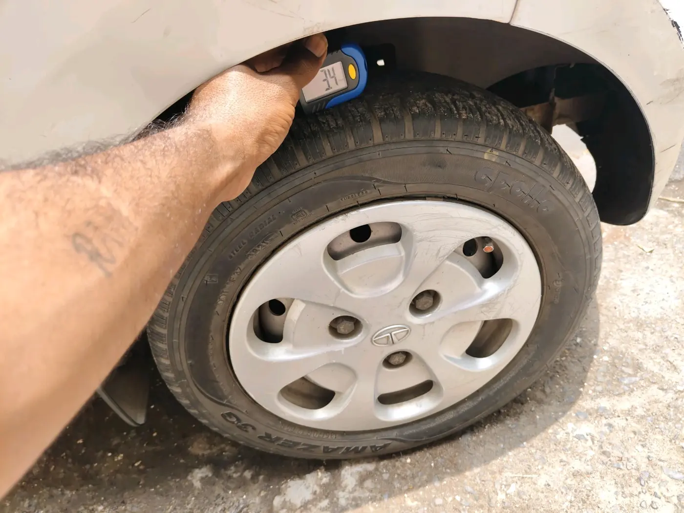 2016 Tata Nano TWIST XTA, Petrol, Automatic, 22,870 km, tyre