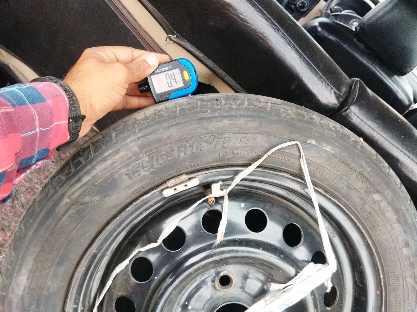 2018 Maruti Wagon R 1.0 VXI, Petrol, Manual, 1,81,909 km, tyre