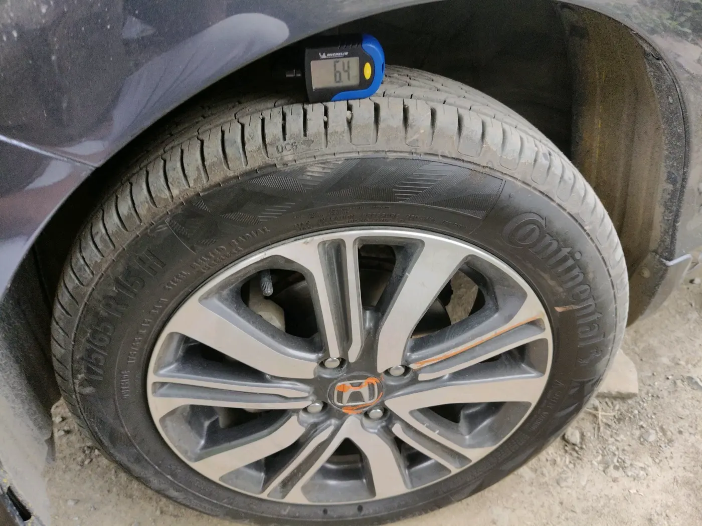 2023 Honda Amaze 1.2L I-VTEC VX CVT, Petrol, Automatic, 40,571 km, tyre