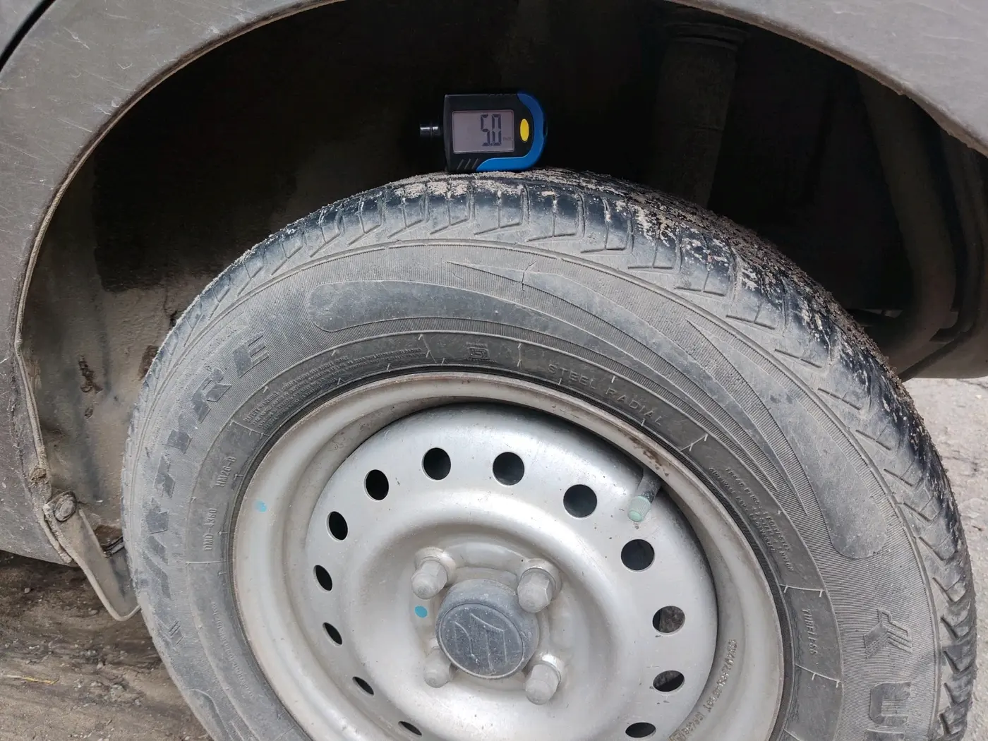 2022 Maruti New Wagon-R LXI CNG 1.0, CNG, Manual, 82,958 km, tyre