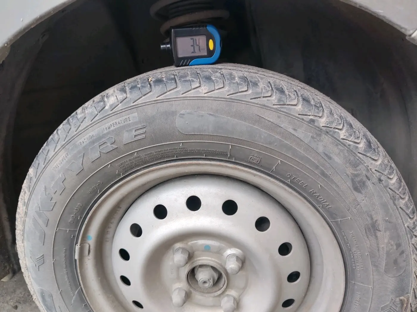 2022 Maruti New Wagon-R LXI CNG 1.0, CNG, Manual, 82,958 km, tyre