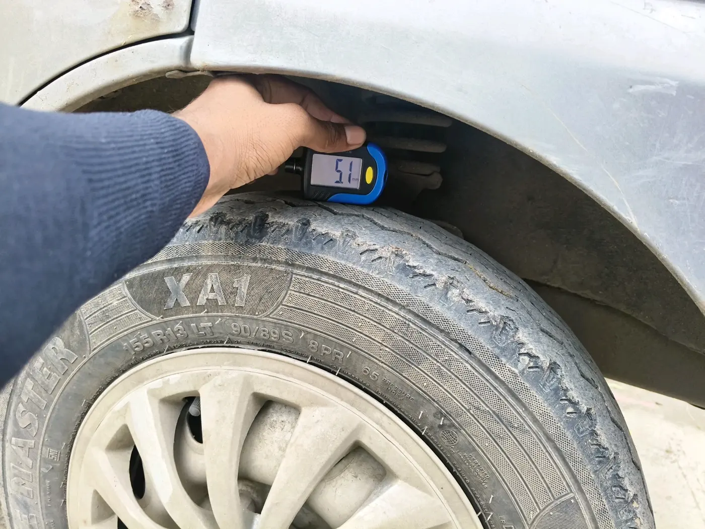 2016 Maruti Eeco 5 STR WITH A/C+HTR, CNG, Manual, 1,39,581 km, tyre