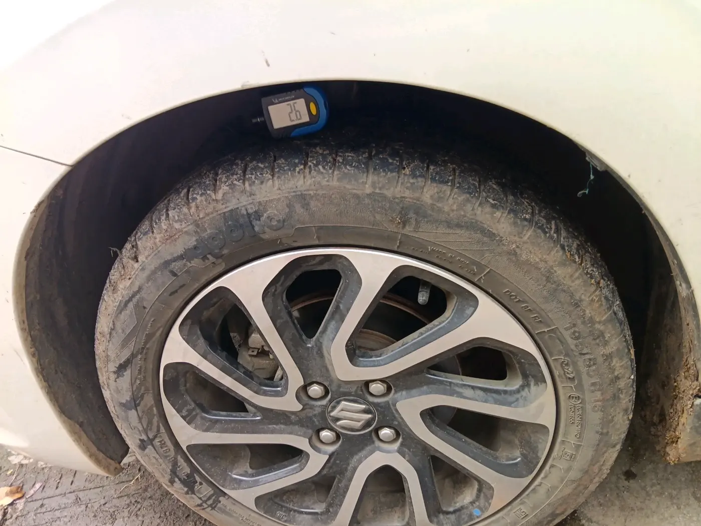 2022 Maruti Baleno ALPHA PETROL 1.2, Petrol, Manual, 93,054 km, tyre