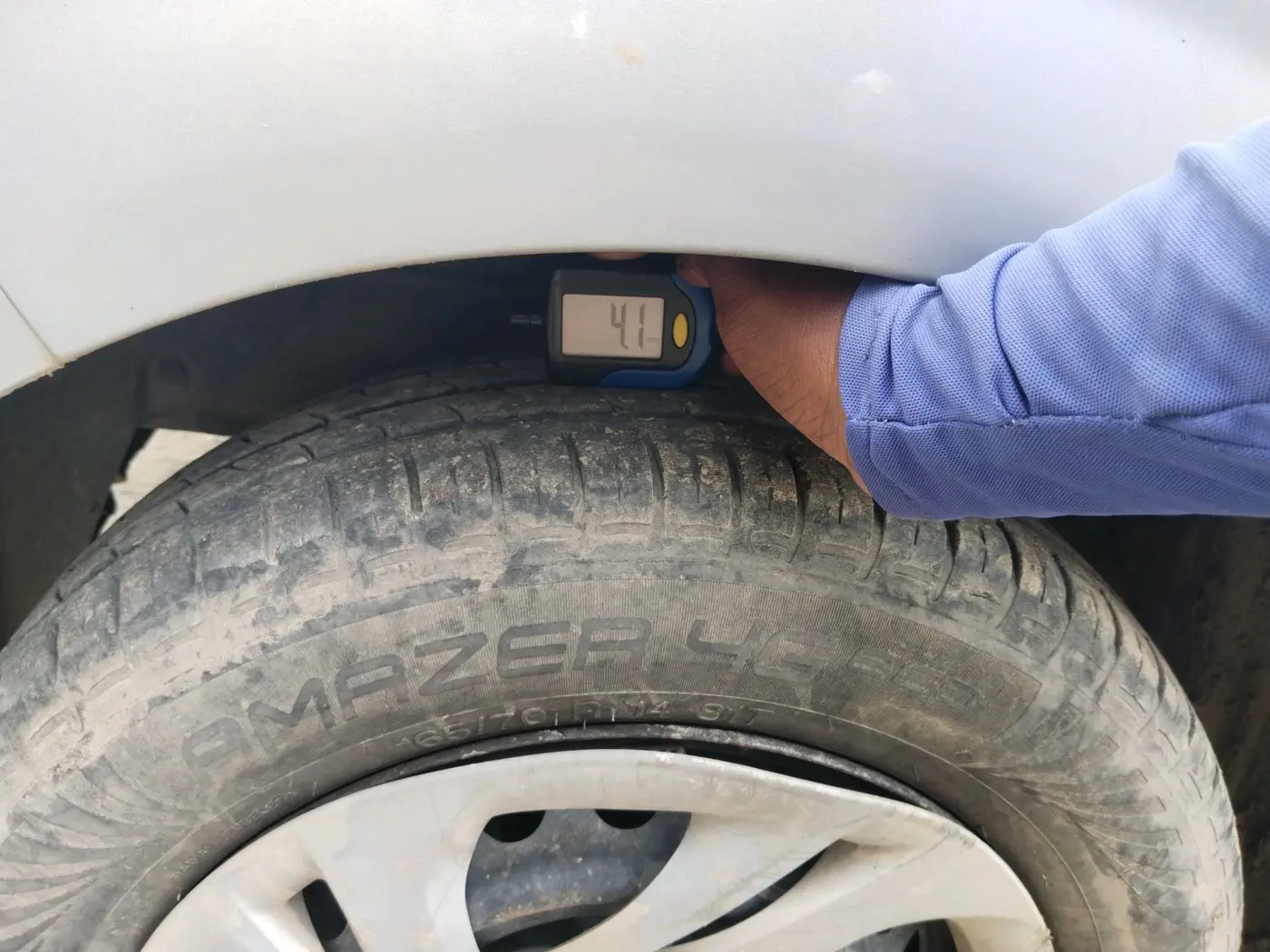 2022 Hyundai AURA S 1.2 CNG, CNG, Manual, 73,550 km, tyre