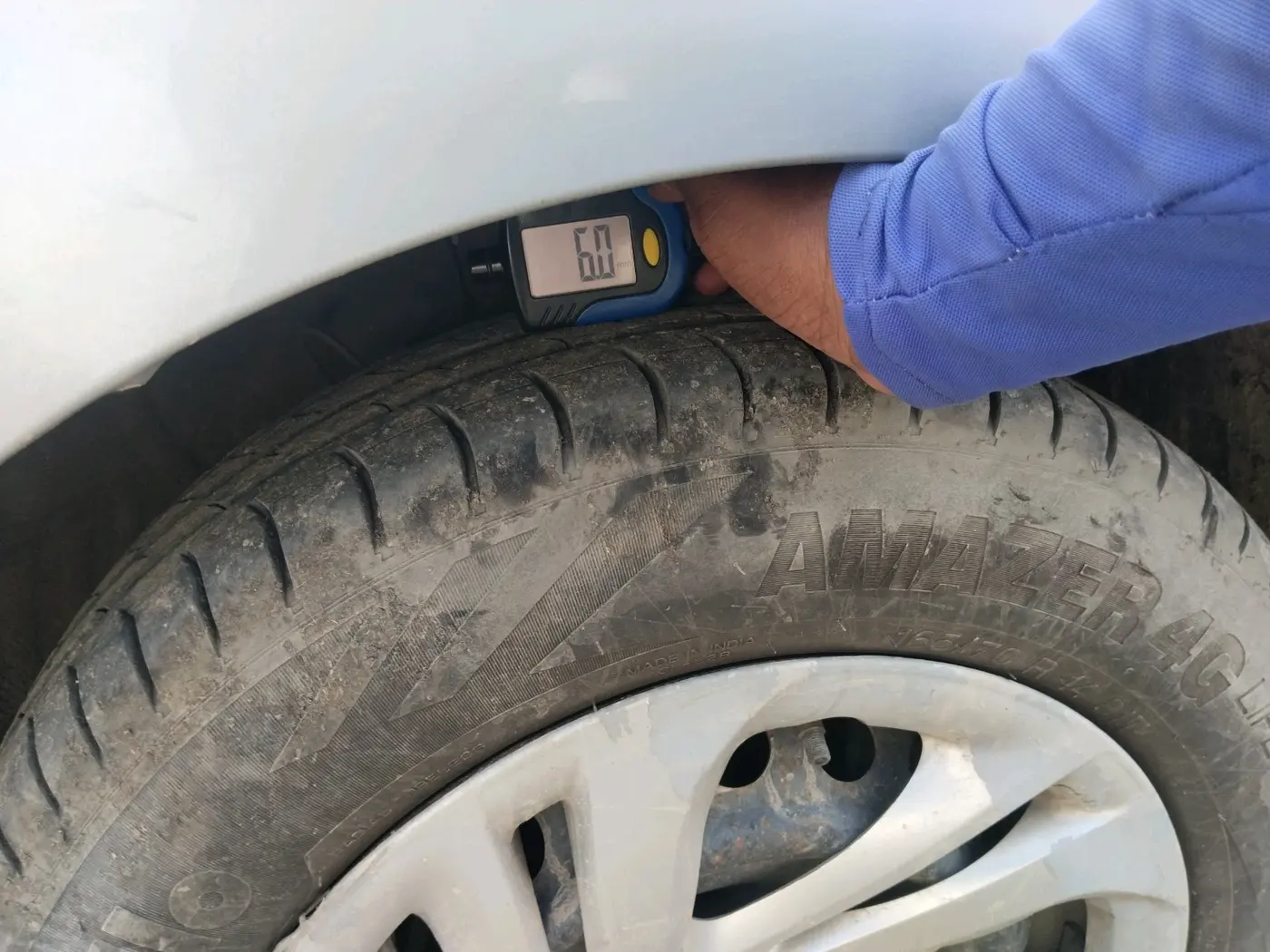 2022 Hyundai AURA S 1.2 CNG, CNG, Manual, 73,550 km, tyre