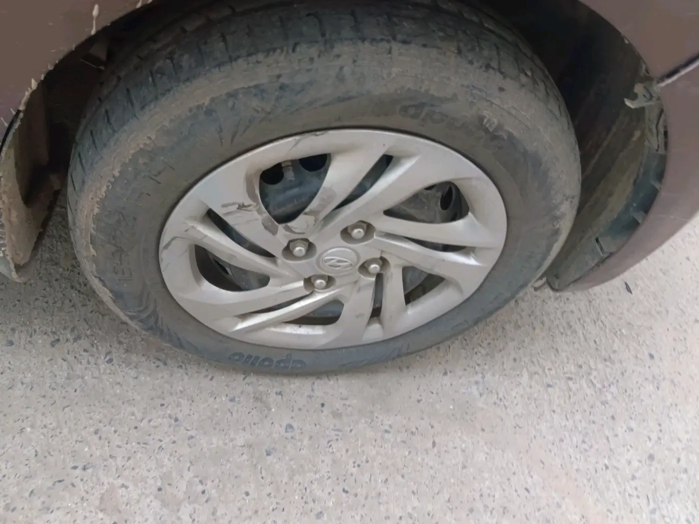 2021 Hyundai AURA S 1.2 CNG, CNG, Manual, 80,494 km, tyre