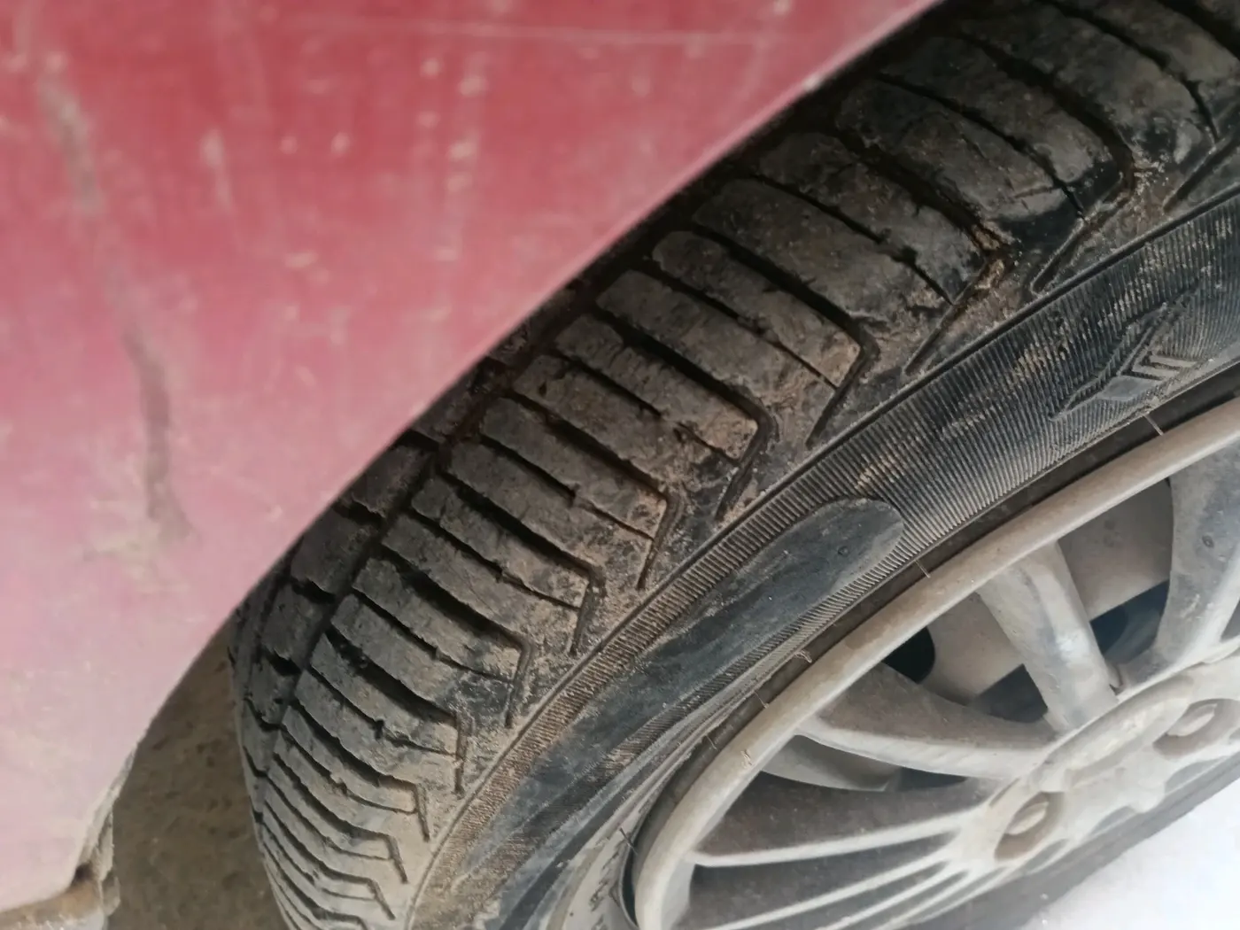 2019 Datsun Redi Go A, CNG, Manual, 57,947 km, tyre