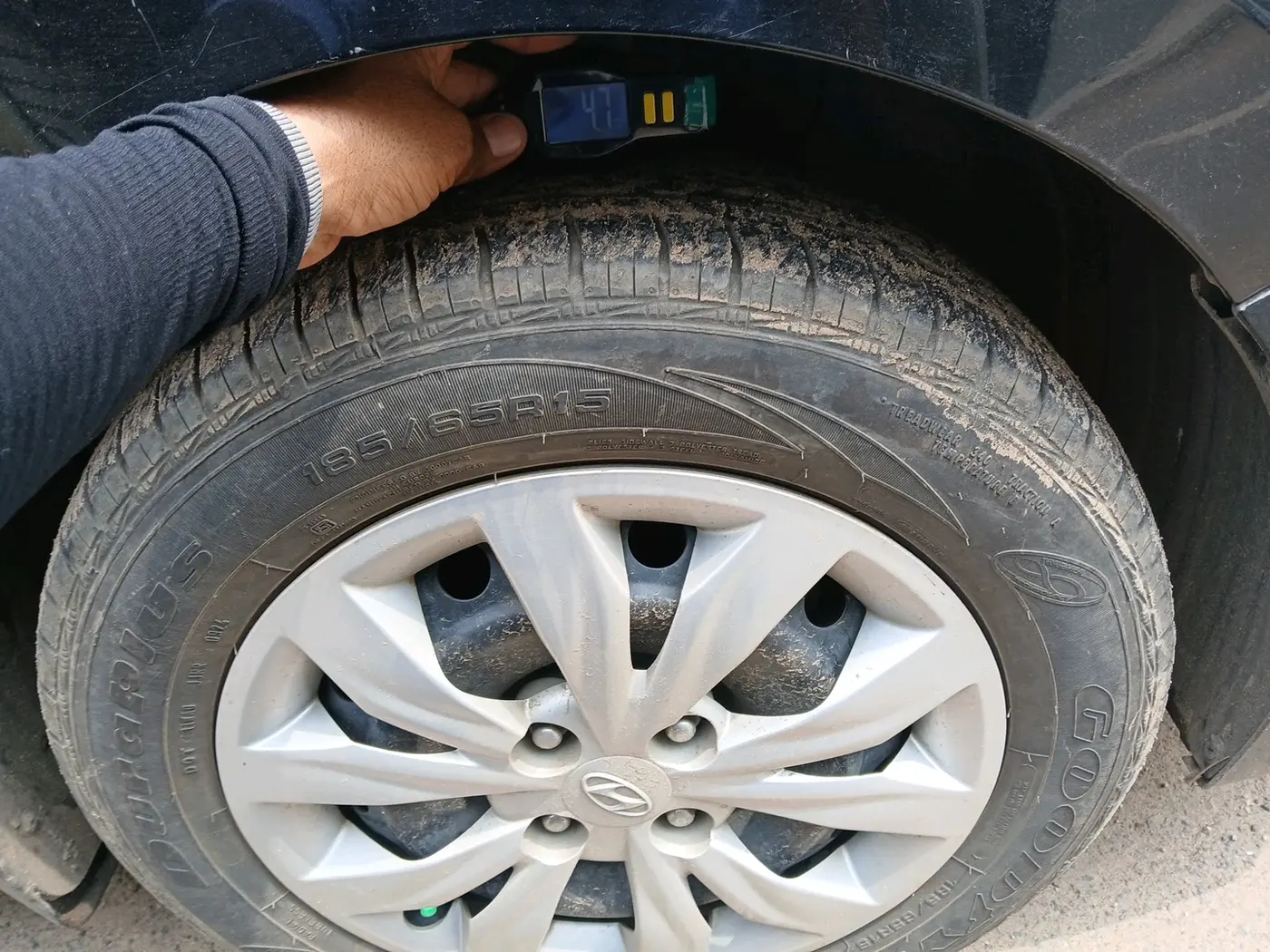 2019 Hyundai Verna 1.4 EX PETROL, Petrol, Manual, 54,616 km, tyre
