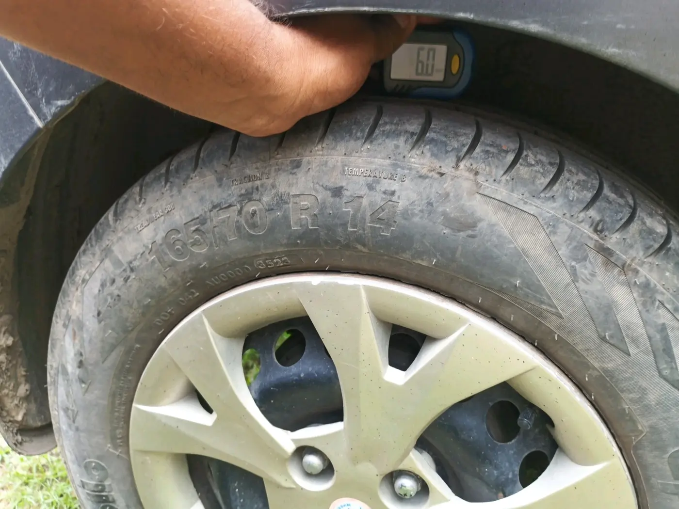 2017 Hyundai Grand i10 MAGNA 1.2 KAPPA VTVT, Petrol, Manual, 60,470 km, tyre