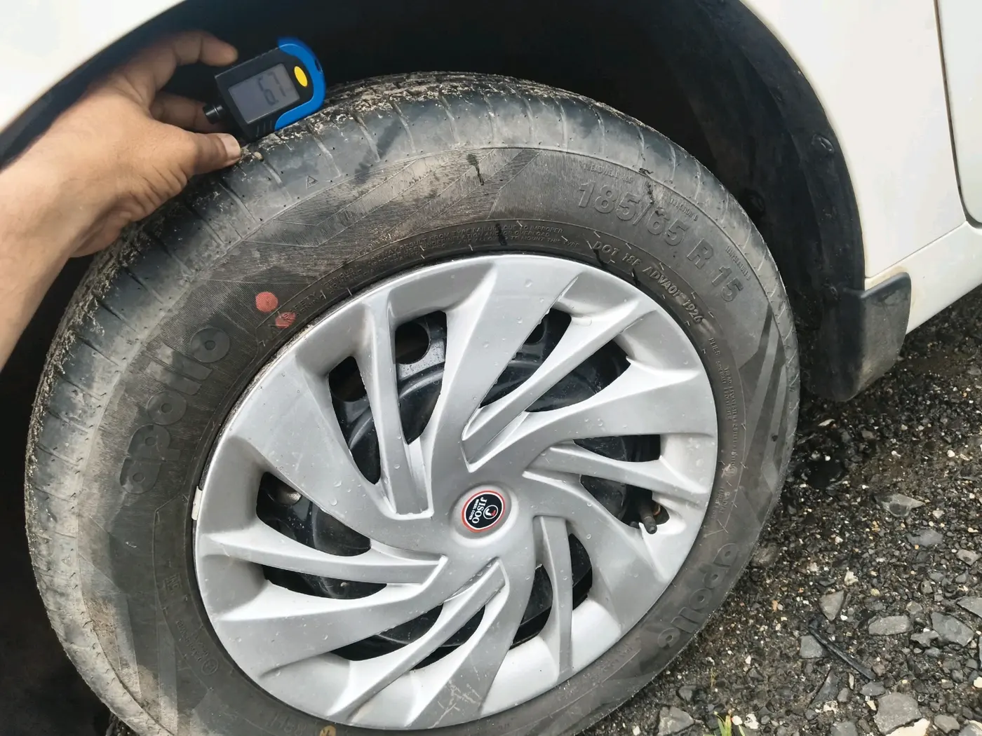 2026 Maruti Baleno DELTA CNG 1.2L, CNG, Manual, 6,614 km, tyre