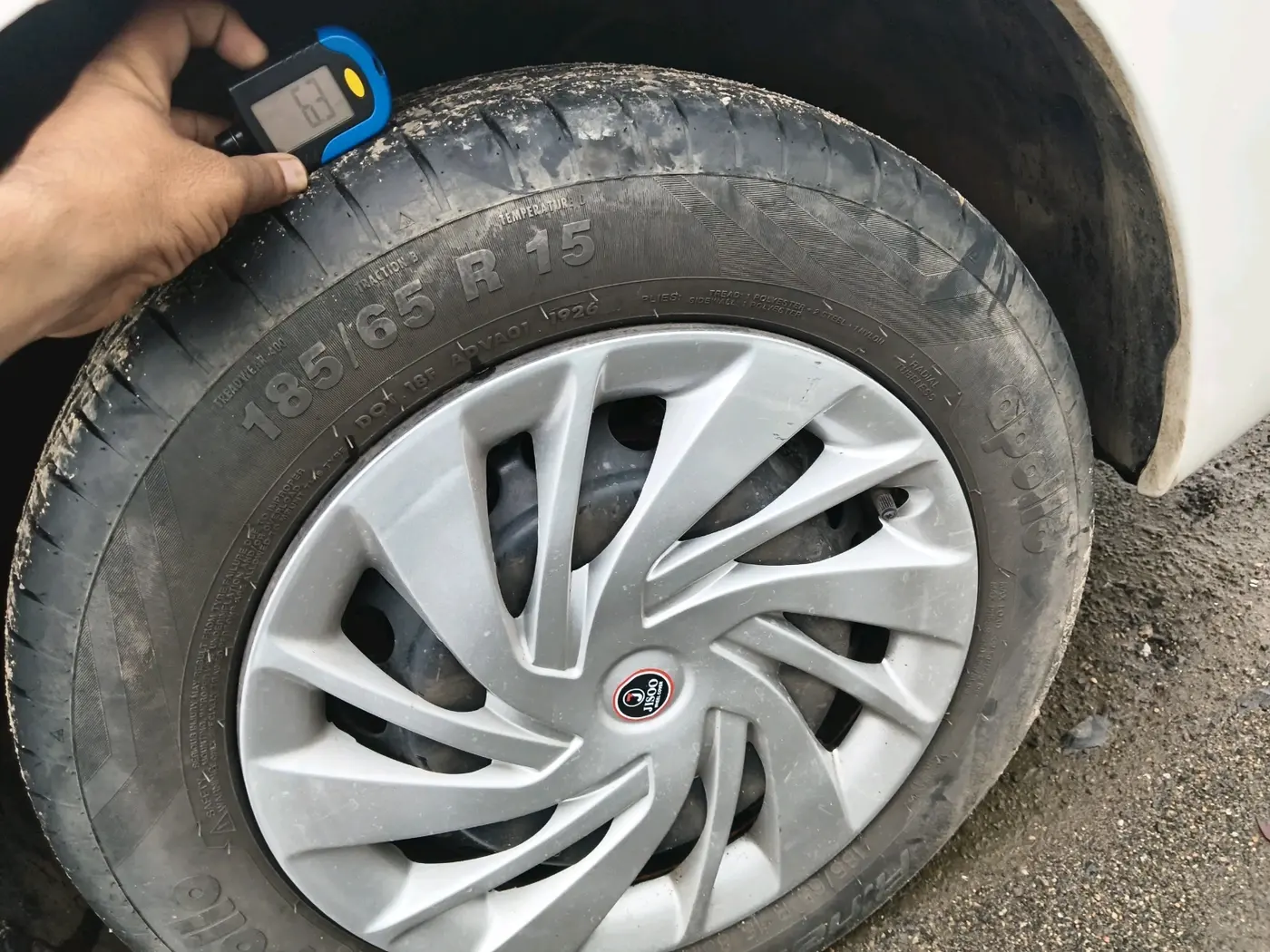 2026 Maruti Baleno DELTA CNG 1.2L, CNG, Manual, 6,614 km, tyre