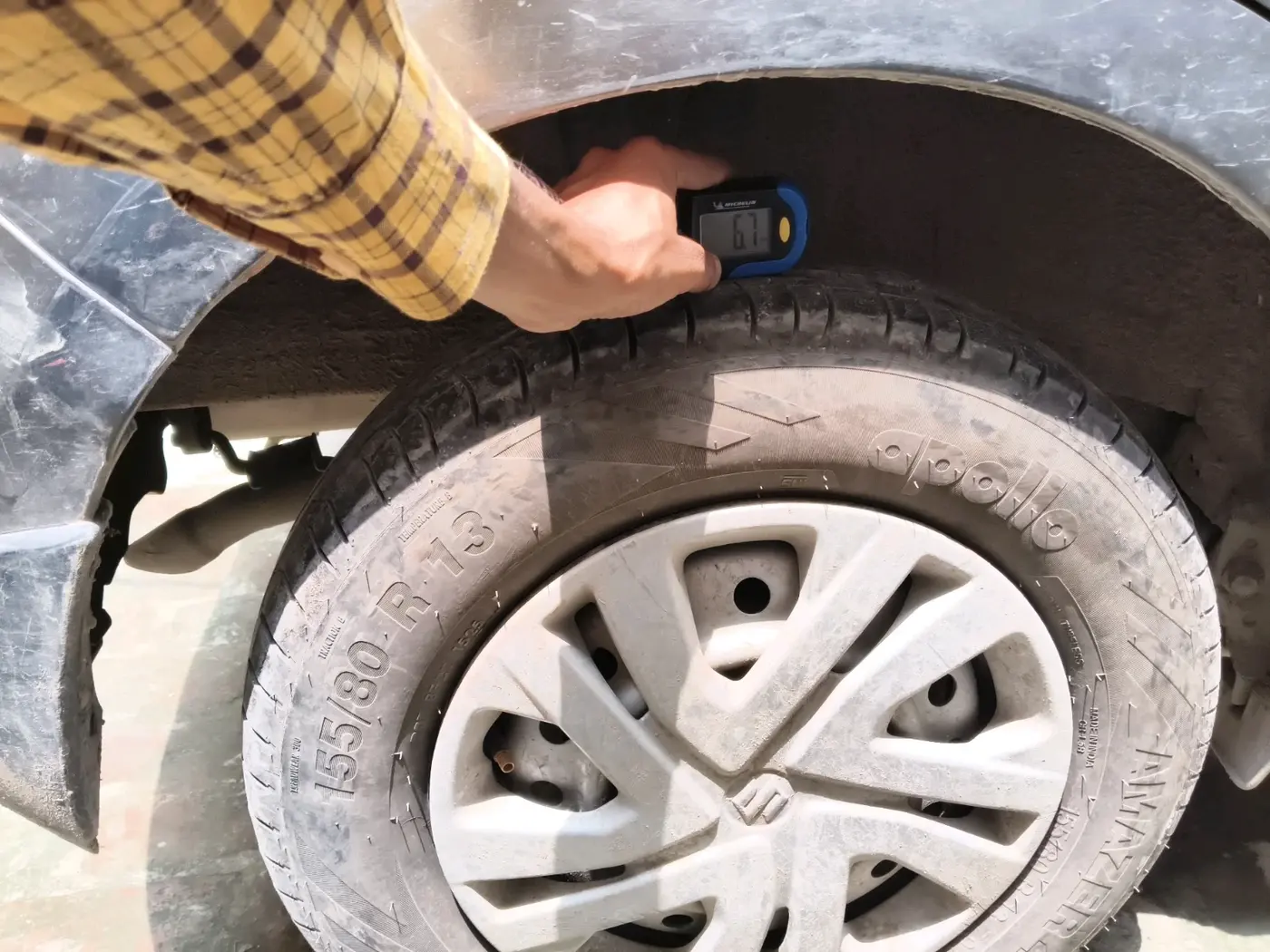 2021 Maruti New Wagon-R LXI CNG (O) 1.0, CNG, Manual, 1,15,111 km, tyre