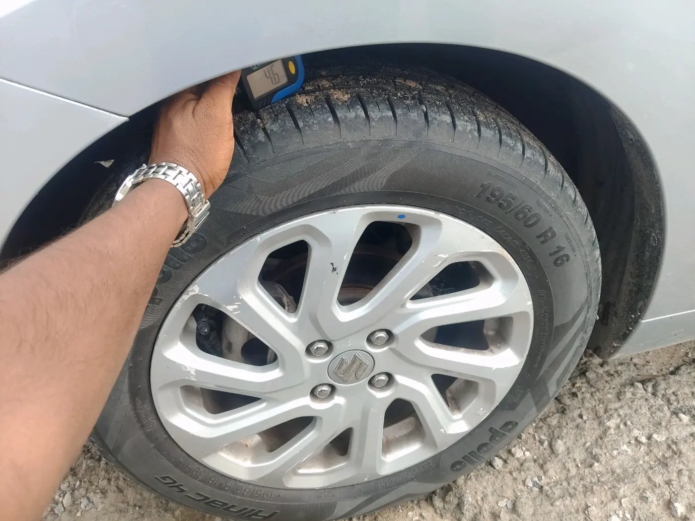 2023 Maruti Baleno  ZETA CNG 1.2L, CNG, Manual, 86,004 km, tyre